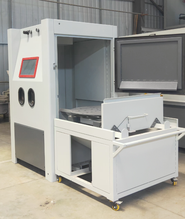 贵州箱式喷砂机 适合小工件批量处理